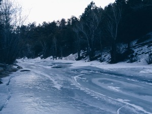 A frozen-river stroll after lovely coffee shop chats!